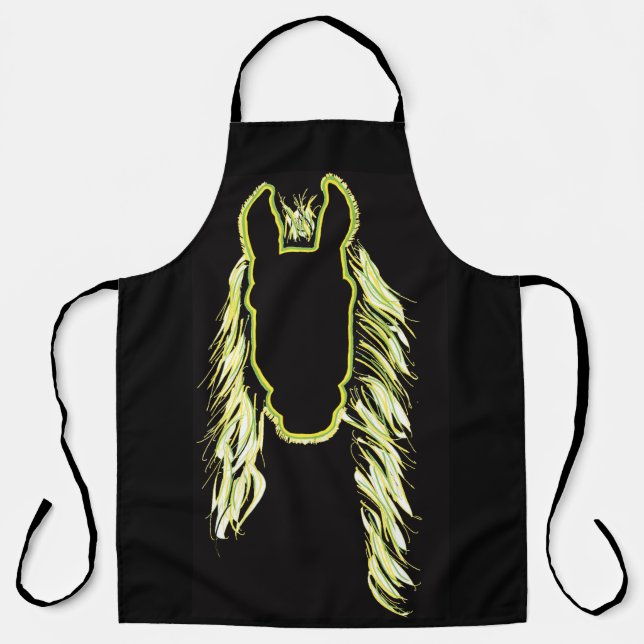 Delantal Reflexiones soleadas de un caballo (Anverso)