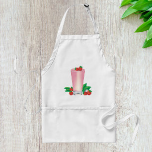 Delantal Refrescante Berry Smoothie Bebida Rosa