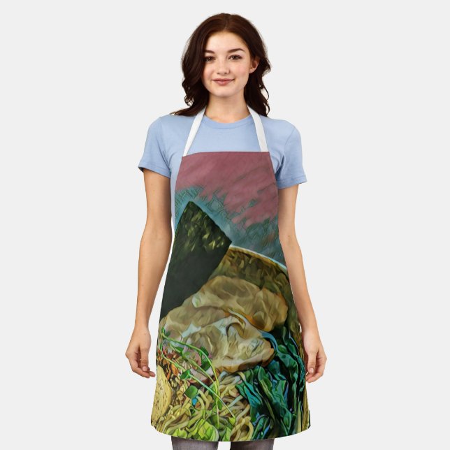 Delantal Regalo de amante de los fideos (Gastado)