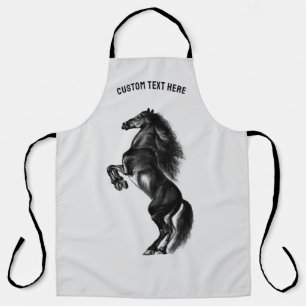 Delantal Regalo de Apron del Caballo Superior con nombre de