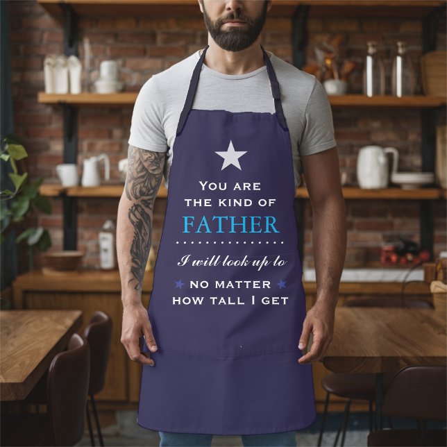 Delantal Regalo de Apron Sentimental para papá (Father's Day or Dad's Birthday Apron with sentimental quote)