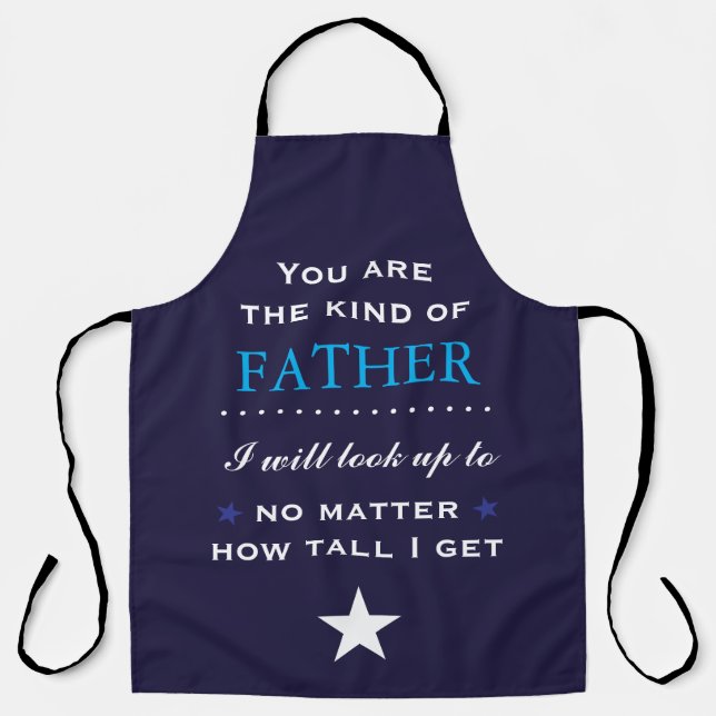 Delantal Regalo de Apron Sentimental para papá (Anverso)