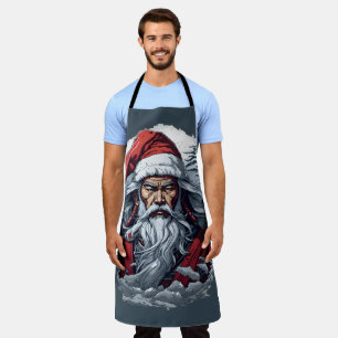 Delantal Regalo de arte de los Navidades de Samurai Santa W