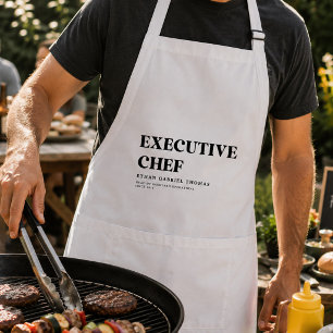 Delantal Regalo de chef minimalista personalizado, divertid