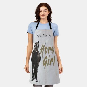 Delantal Regalo De Chica De Caballos Para Amantes De Vacaci