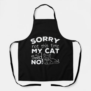 Delantal Regalo de cita divertida de gato gatos
