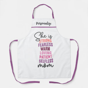 Delantal Regalo de citas inspiradoras para la cocina de mam