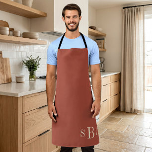 Delantal Regalo de cocina boho terracota de mediados de sig