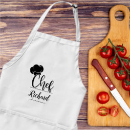 Delantal Regalo de cocina con nombre de chef personalizado