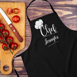 Delantal Regalo de cocina con nombre de chef personalizado