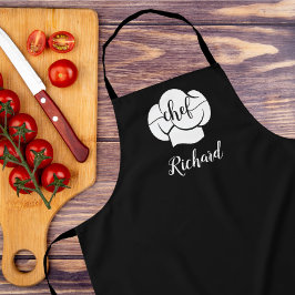 Delantal Regalo de cocina con nombre de chef personalizado