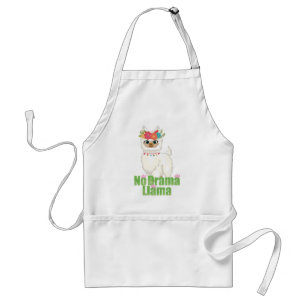 Delantal Regalo De Cocina Floral Sin Drama Llama