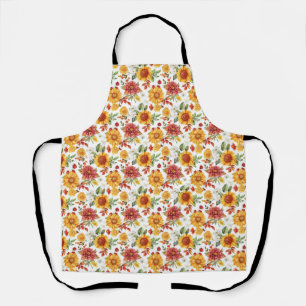 Delantal Regalo de Cumpleaños   Arreglo Floral Vibrante