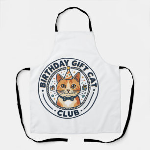Delantal Regalo de Cumpleaños Gato Amante de Gatos - Regalo