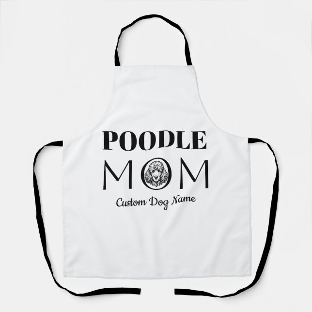 Delantal Regalo de cumpleaños para mamá Caniche, Mamá Perro (Anverso)