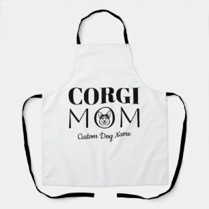 Delantal Regalo de cumpleaños para mamá Corgi, mamá perruna