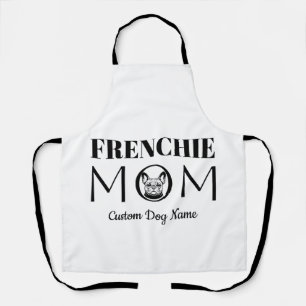 Delantal Regalo de cumpleaños para mamá FRENCHIE, mamá de p