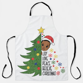 Delantal Regalo de cumpleaños para niños negros Melanin Nav