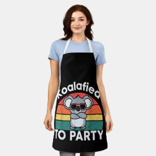 Delantal Regalo de diseño divertido de koala Koalafied lind