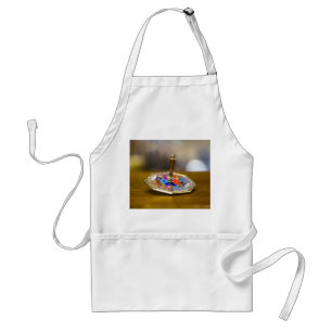 Delantal Regalo de dreidel de Hanukkah SlipperyJoe base oct
