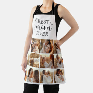 Delantal Regalo de Foto Personalizado Elegante Mejor Mamá d