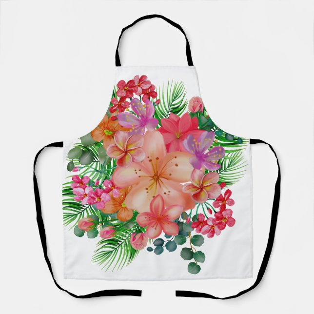 Delantal Regalo de jardín paraíso de flores silvestres (Anverso)