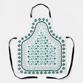 Delantal Regalo de la Madre Patrón Floral con Borde