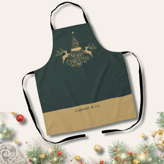 Delantal Regalo de Navidad Feliz con Nombre Personalizado p