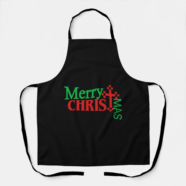 Delantal Regalo De Navidades Cristianos Para Hombres Y Muje (Anverso)