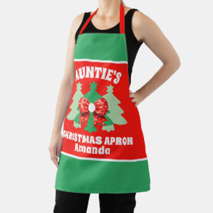 Delantal Regalo de Navidades de la personalizado tía