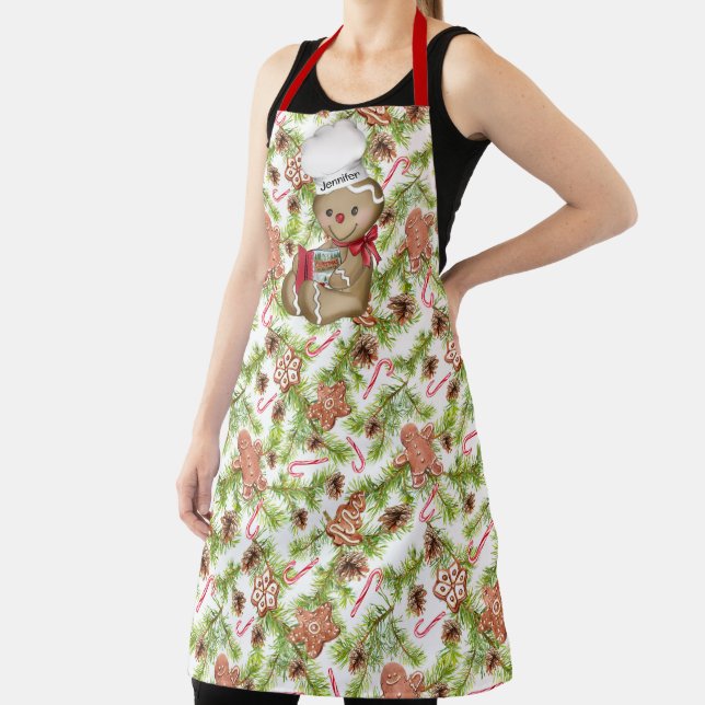 Delantal Regalo de Navidades de nombres personalizados de h (in situ)