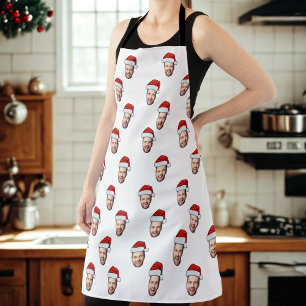 Delantal Regalo de Navidades de personalizado Face Photo Sa