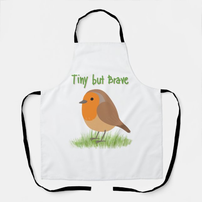 Delantal Regalo de Pájaro Robin Lindo (Anverso)