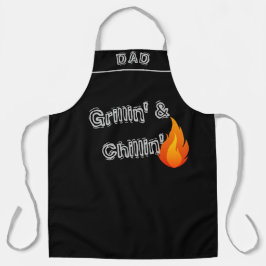 Delantal Regalo de parrillada de barbacoa personalizado del