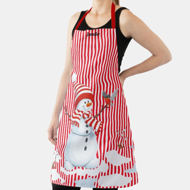 Delantal Regalo de Personalizado navideño de Navidades de r (in situ)
