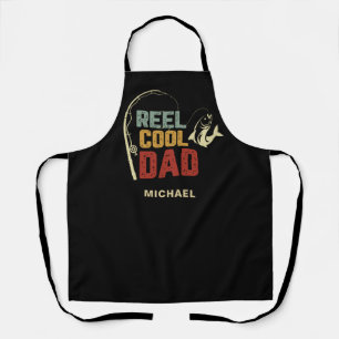 Delantal Regalo de pesca para papá con nombre