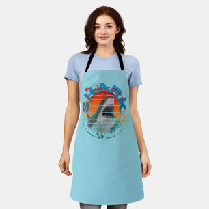 Delantal Regalo de pesca para pescador de tiburones vintage