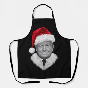 Delantal Regalo de sombrero divertido de Santa de Donald Tr