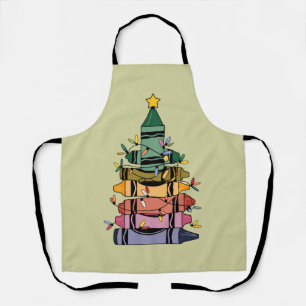 Delantal Regalo de vida del profesor de árbol de Navidad