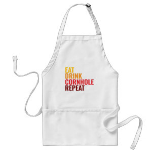 Delantal Regalo Divertido Amante del Cornhole Gradiente de