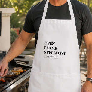 Delantal Regalo divertido de parrilla BBQ personalizada par