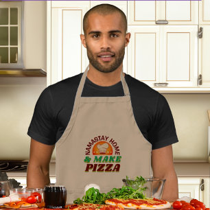 Delantal Regalo divertido de pizza casera Namastay