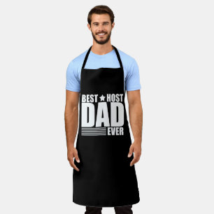 Delantal Regalo divertido del Día del Padre Mejor anfitrión