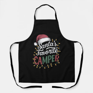 Delantal Regalo favorito de Santa para acampar en Navidad