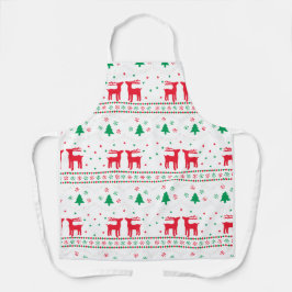 Delantal regalo galleta de Navidad familiar linda