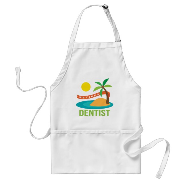 Delantal Regalo jubilado del dentista (Frente)