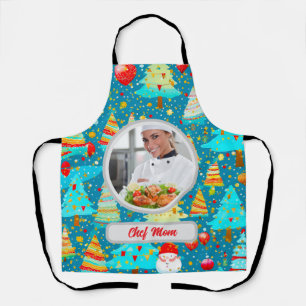 Delantal Regalo navideño fotográfico personalizado para mam