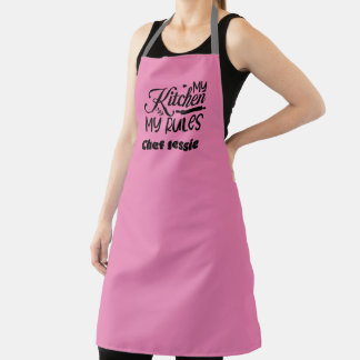 Delantal Regalo Para Chef Mi Cocina Mis Reglas Hermana Rosa