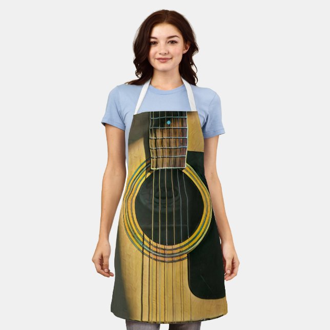 Delantal Regalo para el guitarrista musical (Gastado)