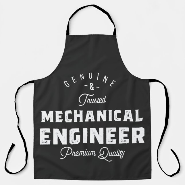Delantal Regalo para ingeniero mecánico (Anverso)